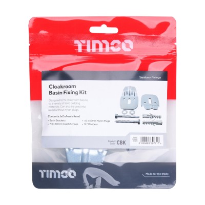 Cloakroom Basin Fixing Kit