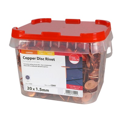 Copper Disc Rivets
