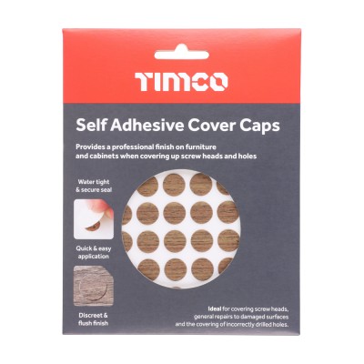 Adhesive Caps Dijon Walnut