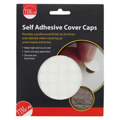 Adhesive Caps White Matt