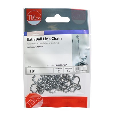 Bath Ball Link Chains - Chrome