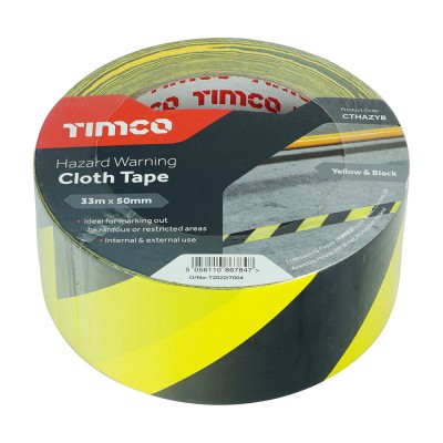 Hazard Cloth Tape - Red/Wht