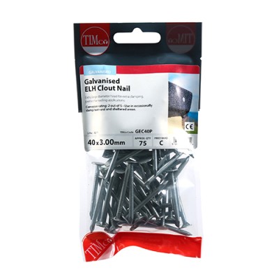 Clout Nail ELH - Galvanised