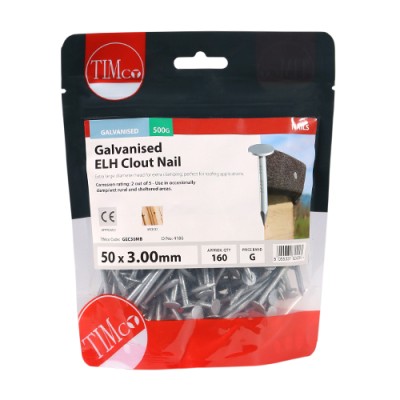 Clout Nail ELH - Galvanised