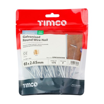 Round Wire Nail - Galvanised