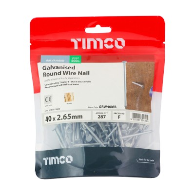 Round Wire Nail - Galvanised