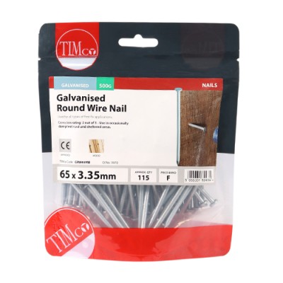 Round Wire Nail - Galvanised