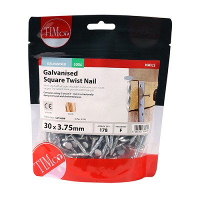 Square Twist Nail - Galvanised