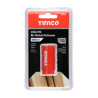 M3 Bi-Metal Holesaw Variable