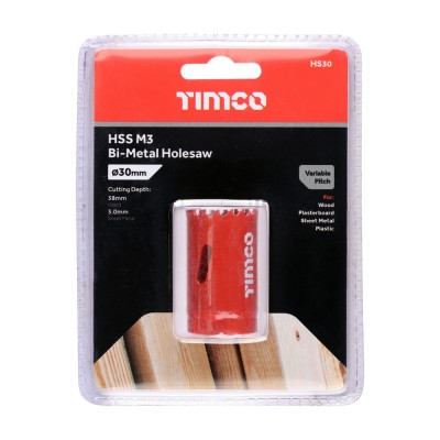 M3 Bi-Metal Holesaw Variable
