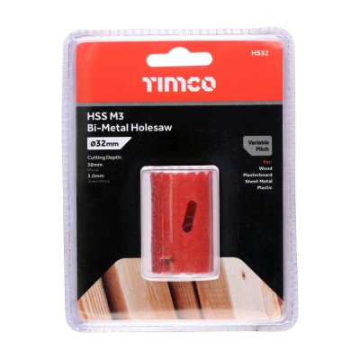 M3 Bi-Metal Holesaw Variable