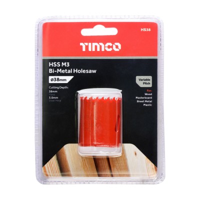 M3 Bi-Metal Holesaw Variable
