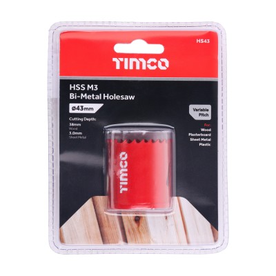 M3 Bi-Metal Holesaw Variable