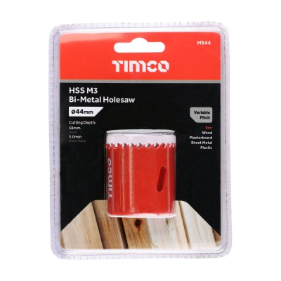 M3 Bi-Metal Holesaw Variable