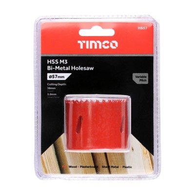 M3 Bi-Metal Holesaw Variable