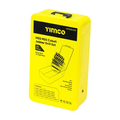 HSS-CO Bit Set 1-13mm Cobalt