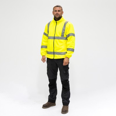 Hi-Vis Fleece Jacket Yellow