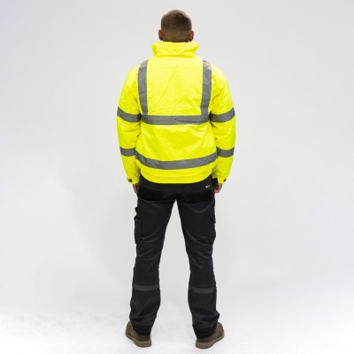 Hi-Vis Bomber Jacket Yellow