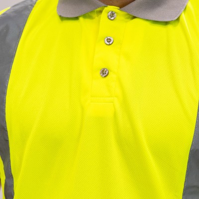 Hi-Vis Polo L/SLEEVE Yellow