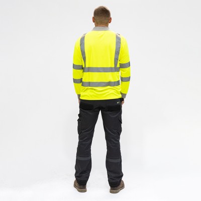 Hi-Vis Polo L/SLEEVE Yellow