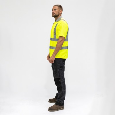 Hi-Vis Polo L/SLEEVE Yellow