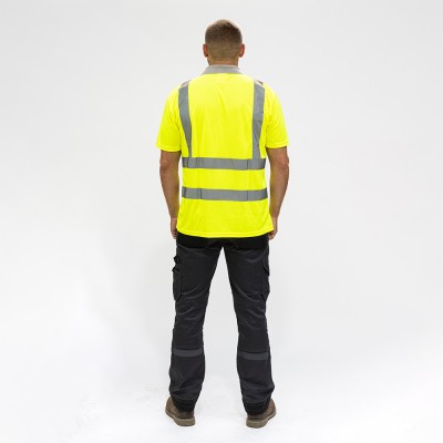 Hi-Vis Polo L/SLEEVE Yellow