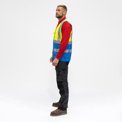 Hi-Vis Vest Yellow & Blue
