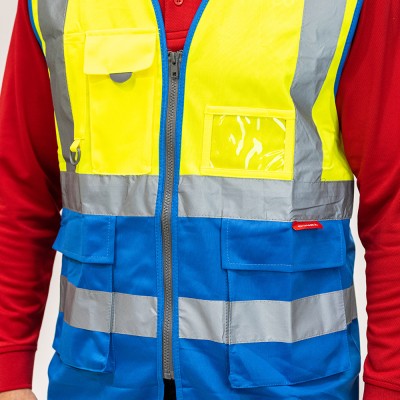 Hi-Vis Vest Yellow & Blue
