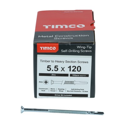 WingTip Screw S/DRILL No4 Zinc