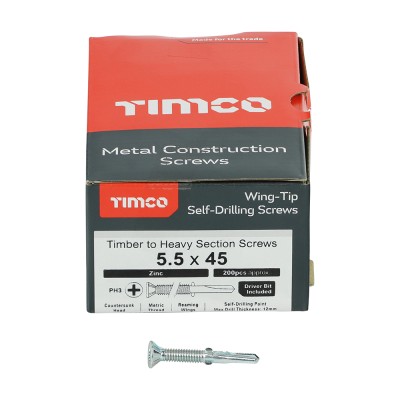WingTip Screw S/DRILL No4 Zinc
