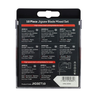 Jigsaw Blade Mixed Set 10pcs