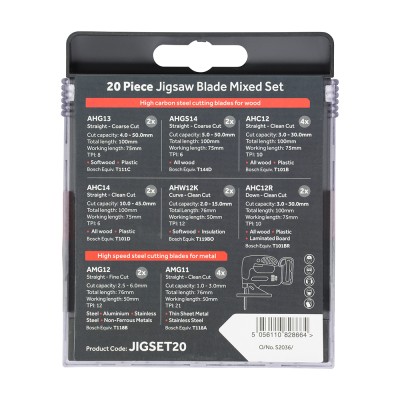 Jigsaw Blade Mixed Set 20pcs