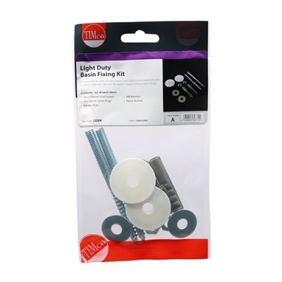 Light Duty Basin Fixing Kit