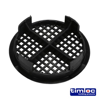 Push-in Soffit Vent Brown