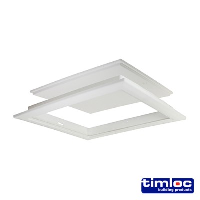 Hinged Loft Access Door White