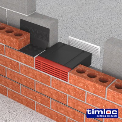Plastic Airbrick Black