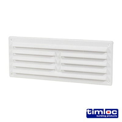 Louvre Grille Vent White