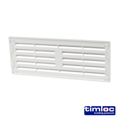 Louvre Grille Vent White