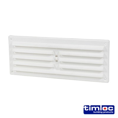 Hit and Miss Grille Vent White