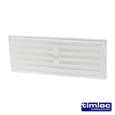 Hit and Miss Grille Vent White