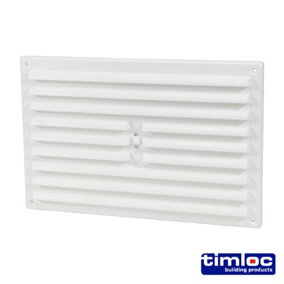 Hit and Miss Grille Vent White