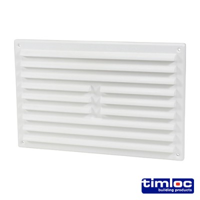 Louvre Grille Vent White