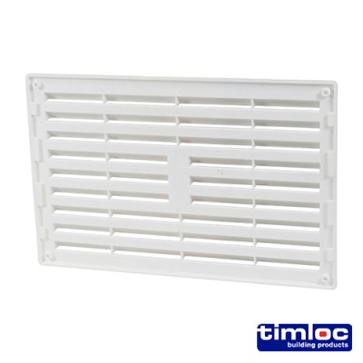 Louvre Grille Vent White