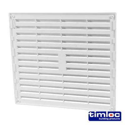 Louvre Mini Vent Fly Scr White