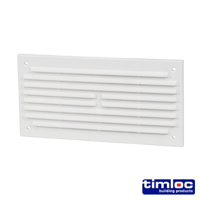 Louvre Grille Vent White