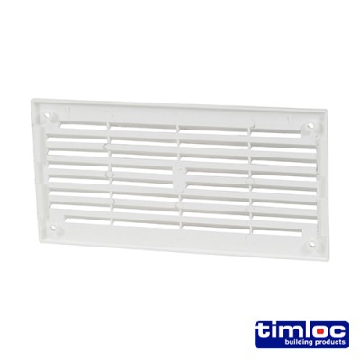 Louvre Grille Vent White