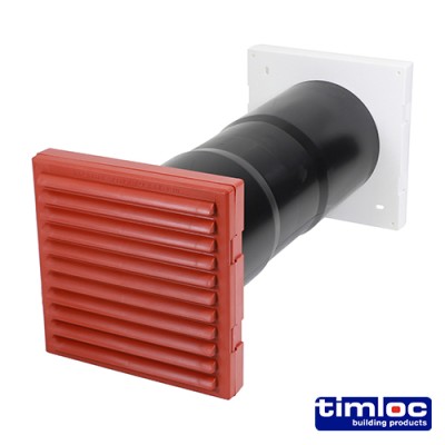 Thro-Wall VentSet Cowl&Baff Br