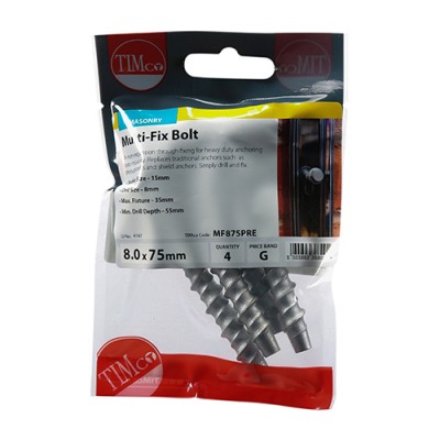 Multi-Fix Bolt Hex Head