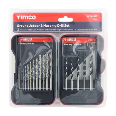 HSS Jobber & Masonry Bit Set