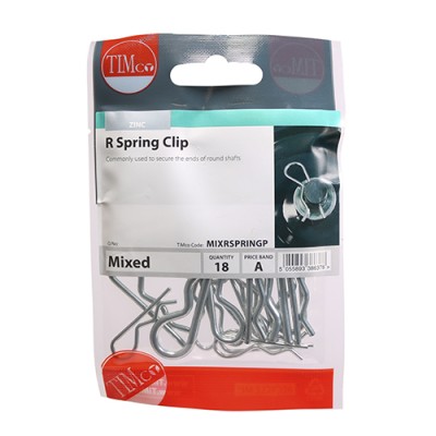 R Spring Clips - BZP